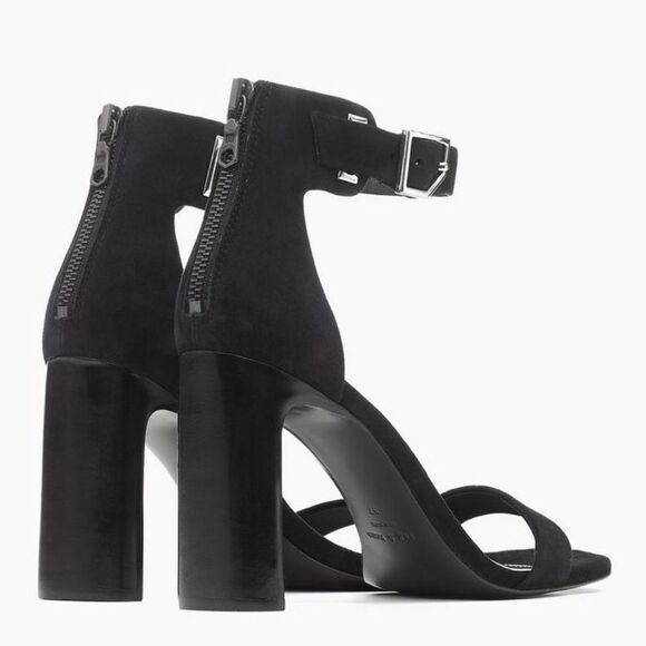 BNIB Rag & Bone Ellis Sandal In Black Suede Sz 39 - Picture 2 of 7